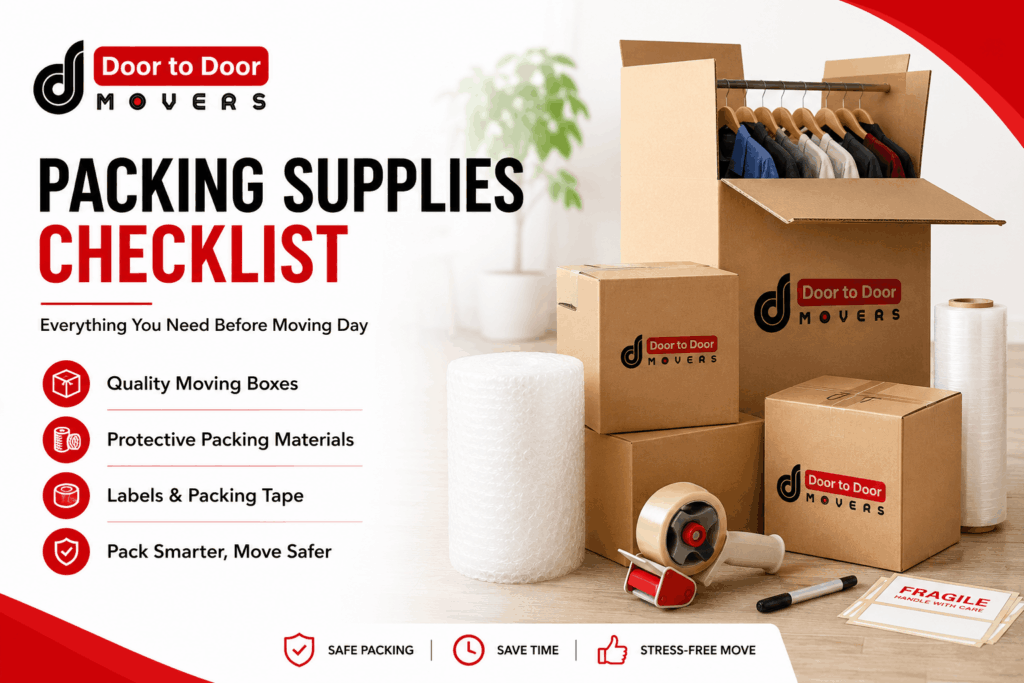 Packing Supplies Checklist Essential Moving Boxes and Materials You Need